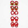 10Pcs Christmas Hair Ties for Girls, Cute Snowflake Gloves Deer Bear Holly Leaf Hair Bands Elastics Ponytail Holders, Christmas Hair Accessories Red Hair Ropes Holiday Party Gifts Favor view 2