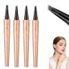 2025 New Microblading Eyebrow Pen, Waterproof Eyebrow Pencil, Eye Brow Pen with 4 Tip, Natural Magic Eyebrow Makeup Fine Stroke Contouring Pencil Long-Lasting Stay on All Day (mixed,4pcs) view 1