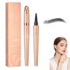 2025 New Microblading Eyebrow Pen, Waterproof Eyebrow Pencil, Eye Brow Pen with 4 Tip, Natural Magic Eyebrow Makeup Fine Stroke Contouring Pencil Long-Lasting Stay on All Day (Grey) view 1