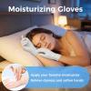3 Pairs Cotton Gloves for Dry Hands Sleeping, Moisturizing Gloves for Men and Women, Stretchable White Cotton Gloves Eczema for Service Driving Coin Jewelry Handling view 2