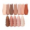 12-Color Warm Red Brown Eyeshadow Palette  Matte Shimmer Glitter Neutral Nude Eye Shadow with Rose Gold, Champagne, Bronze & Peach Shades, High Pigment Long-Lasting Blendable Soft Glam Makeup Palette view 3