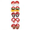 10Pcs Christmas Hair Ties for Girls Red Hair Band Santa Claus Snowman Bear Bell Penguin Elastics Rubber Bands Ponytail Holder Cute Christmas Hair Accessories for Kids Hair Ropes Holiday Party Favor view 4