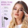 2 PCS Iron Wand Mascara Waterproof, Metal Wand Mascara Tubing, Long Lasting 3D Curling Eyelash, Eyes Makeup Smudge-Proof Separated Lashes Natural Length (Black) view 2