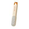 AIKETE Dual-Side Foot Callus Remover, Foot File Double Sided Foot Scrubber with Soft Silicone Brush, Professional Pedicure Tool for Dry & Wet Feet, Safe Hard Skin Remover for Sensitive Feet. (Orange) view 1