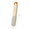 AIKETE Dual-Side Foot Callus Remover, Foot File Double Sided Foot Scrubber with Soft Silicone Brush, Professional Pedicure Tool for Dry & Wet Feet, Safe Hard Skin Remover for Sensitive Feet. (Orange) view 2