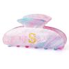 Fycert Gifts for Women Teen Girls,Medium Initial Hair Clips - Lavender,S view 1