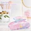 Fycert Gifts for Women Teen Girls,Medium Initial Hair Clips - Lavender,S view 3