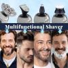3.0 Head Shaver - 7 Blade Magnetic Electric Razor, Portable Rechargeable Shaving Tool, Waterproof Bald Shavers, Suitable for Women, Men & Bald Heads (B) view 2