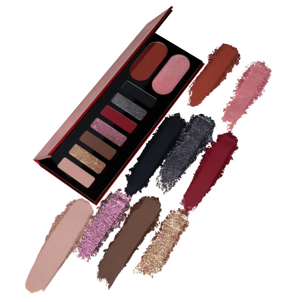 Chokehold Palette by Chokehold Cosmetics  7 Fierce Eyeshadows + Blush & Highlighter  Vegan, Cruelty-Free, Ultra Pigmented, Blendable Matte & Shimmer Finishes