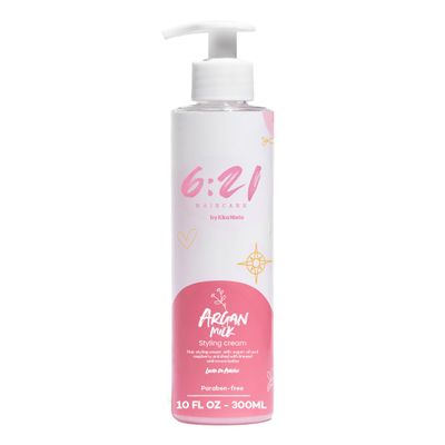 621 by Kika Nieto Argan Milk Leave-In Conditioner, Repairing Formula & Detangling Treatment for Frizz & Dry Hair, Heat Protectant, Color Safe, 10 oz