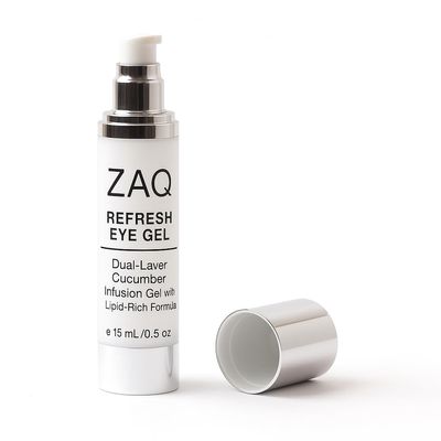 ZAQ Refresh Eye Gel Cucumber Infusion with Peptides & Lipid-Rich Formula for Hydrating, Firming & Revitalizing the Delicate Eye Area, 0.5 fl oz (15 mL)