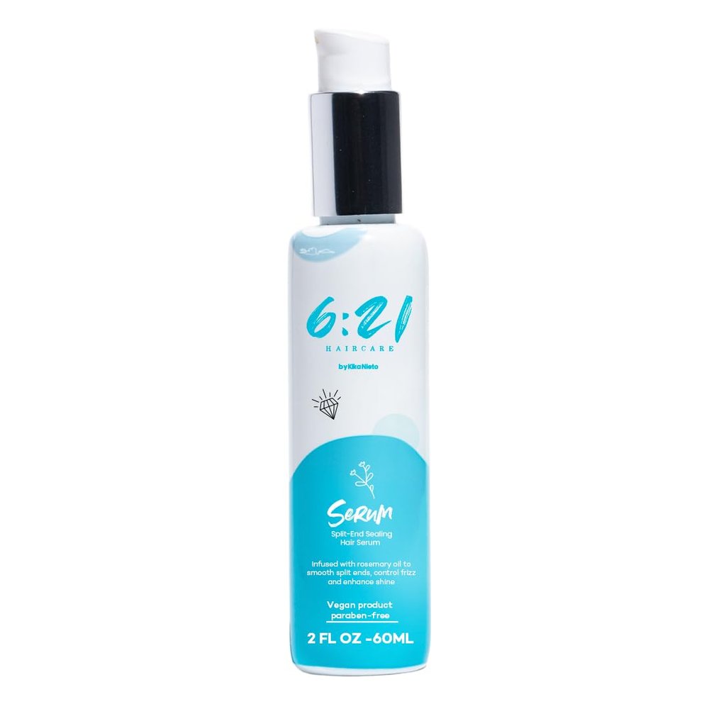 6:21 Haircare 621 by Kika Nieto Rosemary Hair Growth Oil Serum for Thinning and Damage Hair, Frizz and Split End Repair Treatment for All Hair Types, 2oz