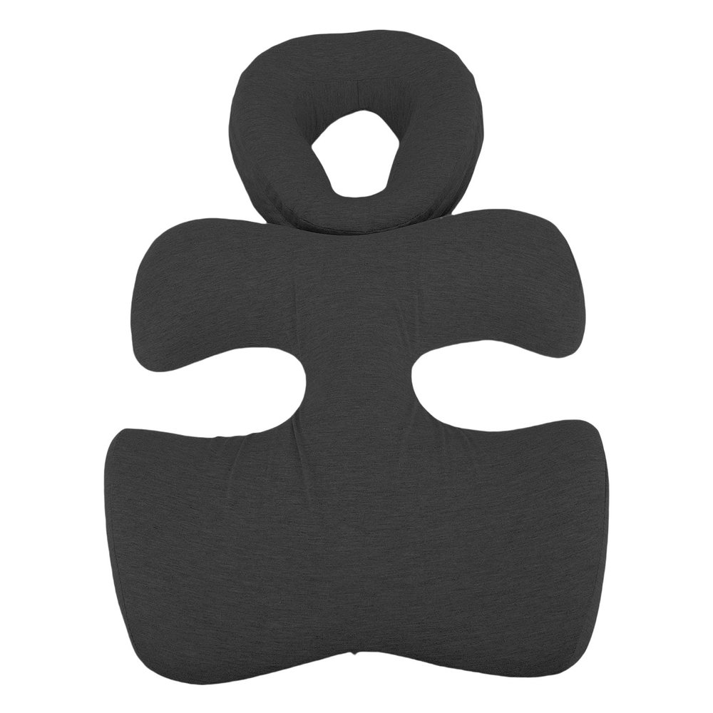 Oreilet Face Down Pillow for Massage, Non Slip Bottom Head Cushion Chest Cushion for SPA, Sleep, Home Massage Headrest for Bed, Professional Massage Equipment (Dark Gray)