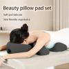 Oreilet Face Down Pillow for Massage, Non Slip Bottom Head Cushion Chest Cushion for SPA, Sleep, Home Massage Headrest for Bed, Professional Massage Equipment (Dark Gray) view 2