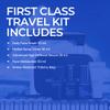 HOMMEFACE Men's First Class Skincare Essentials Travel Kit with Toiletry Bag, 4 Pieces - TSA Approved with Daily Face Wash, Spray Toner, Serum & Moisturizer view 2