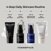 HOMMEFACE Men's First Class Skincare Essentials Travel Kit with Toiletry Bag, 4 Pieces - TSA Approved with Daily Face Wash, Spray Toner, Serum & Moisturizer view 3