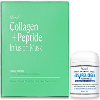 Ebanel Bundle of 40% Urea Cream + Collagen Peptide Infusion Mask