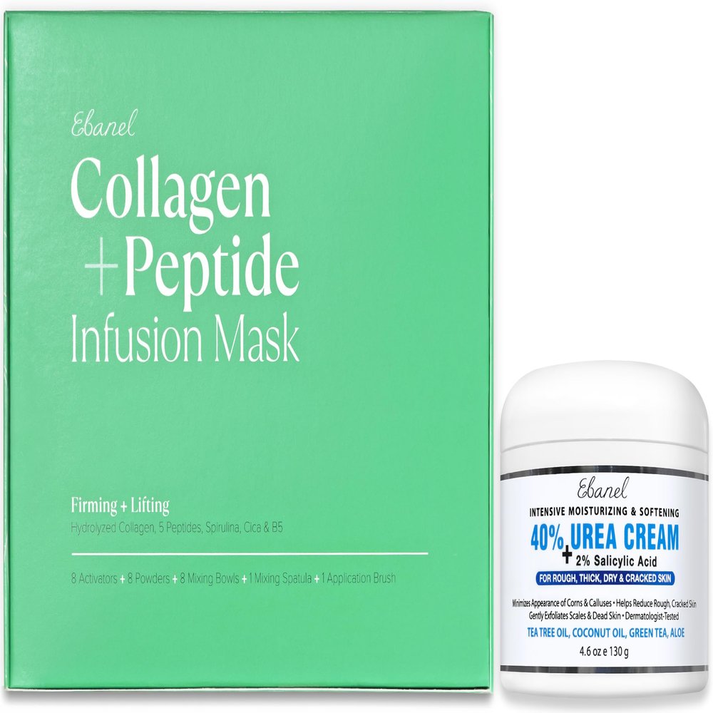 Ebanel Bundle of 40% Urea Cream + Collagen Peptide Infusion Mask
