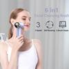 6-in-1 Facial Cleansing Brush, Electric Face Scrubber with 6 Brush Heads, 3-Speed Waterproof Spin Brush, Rechargeable Face Cleaner for Dry, Oily, and Sensitive Skin (Purple) view 2