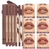 6pcs Velvet Matte Lip Liner Set  Long-Lasting Waterproof Lip Pencil Kit for Women, Smooth & Smudge-Proof Matte Lip Makeup  Nude Pink & Nude Brown Shades (NudePink) view 2