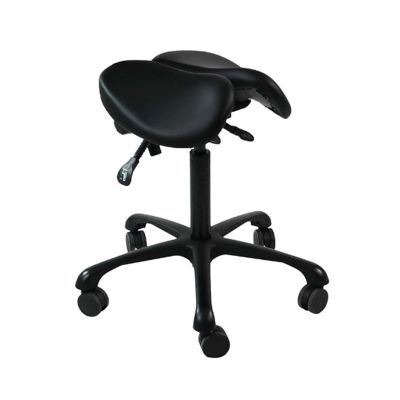 NUHSLF Saddle Stool Chair with Wheels,Ergonomic Hydraulic Adjustable Stool,Height Adjustable 54-72.5cm,Heavy-Duty,for Massage Salon Hairdressers