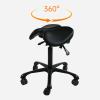 NUHSLF Saddle Stool Chair with Wheels,Ergonomic Hydraulic Adjustable Stool,Height Adjustable 54-72.5cm,Heavy-Duty,for Massage Salon Hairdressers view 3