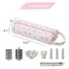 RSRSLEII Quilted Hair Tools Travel Bag with Bow Pattern, Portable&Foldable view 3