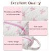 RSRSLEII Quilted Hair Tools Travel Bag with Bow Pattern, Portable&Foldable view 4