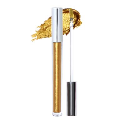 Alvivi Metallic Shimmer Liquid Lipstick Long Lasting Hydrating Waterproof Non Sticky Feel Gold One Size