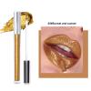 Alvivi Metallic Shimmer Liquid Lipstick Long Lasting Hydrating Waterproof Non Sticky Feel Gold One Size view 3