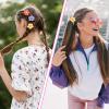 12Pcs Cute Toddler Hair Ties, Flower Hair Bands, Seamless Elastic Braided Scrunchies, Gentle Ponytail Holders, 6 Colors Pink Purple Green Rose Yellow Orange for Girls Thick Thin Hair view 4