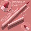 KIMIEYE 6 Colors Retractable Lip Liner Kit for Define & Sculpting Lips Shades, Long Lasting Waterproof High Pigment Matte Finish Creamy Texture Lip Liner Pencil Set for Women, #02 view 4