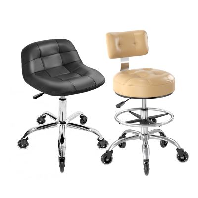 FREEKYROCK Bundle-Rolling Stool Chair with Wheels