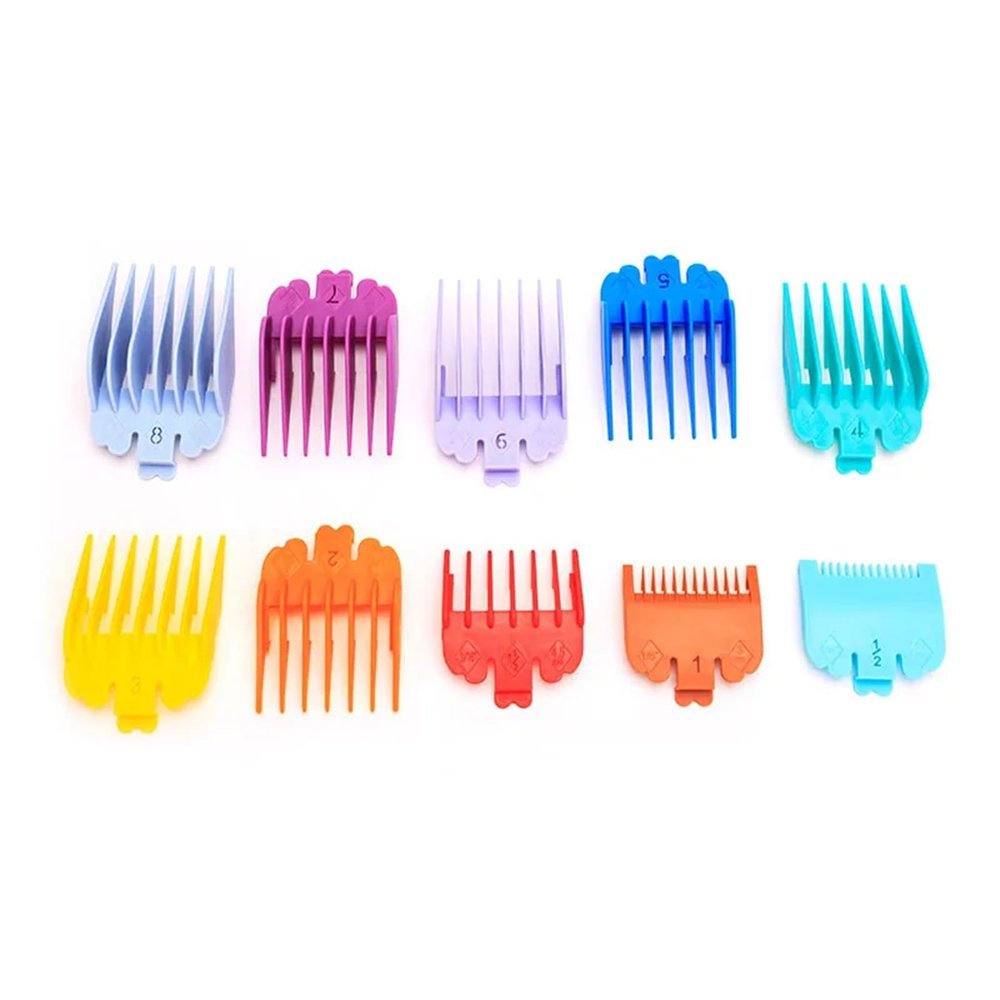 10Pcs Universal Hair Clipper Limit Comb Guide Attachment Set 1.5mm-25mm Electric Hair Trimmer Accessories
