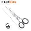 4.5'' Mustache, Beard, Nose and Eyebrows Trimming Scissor, Facial Scissors by SIZZO view 4