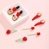 Apple Hair Clips Cute Star Hair Barrettes for Women Kawaii Cartoon Hair Accessories 4PCS (Apple 4PC) view 2