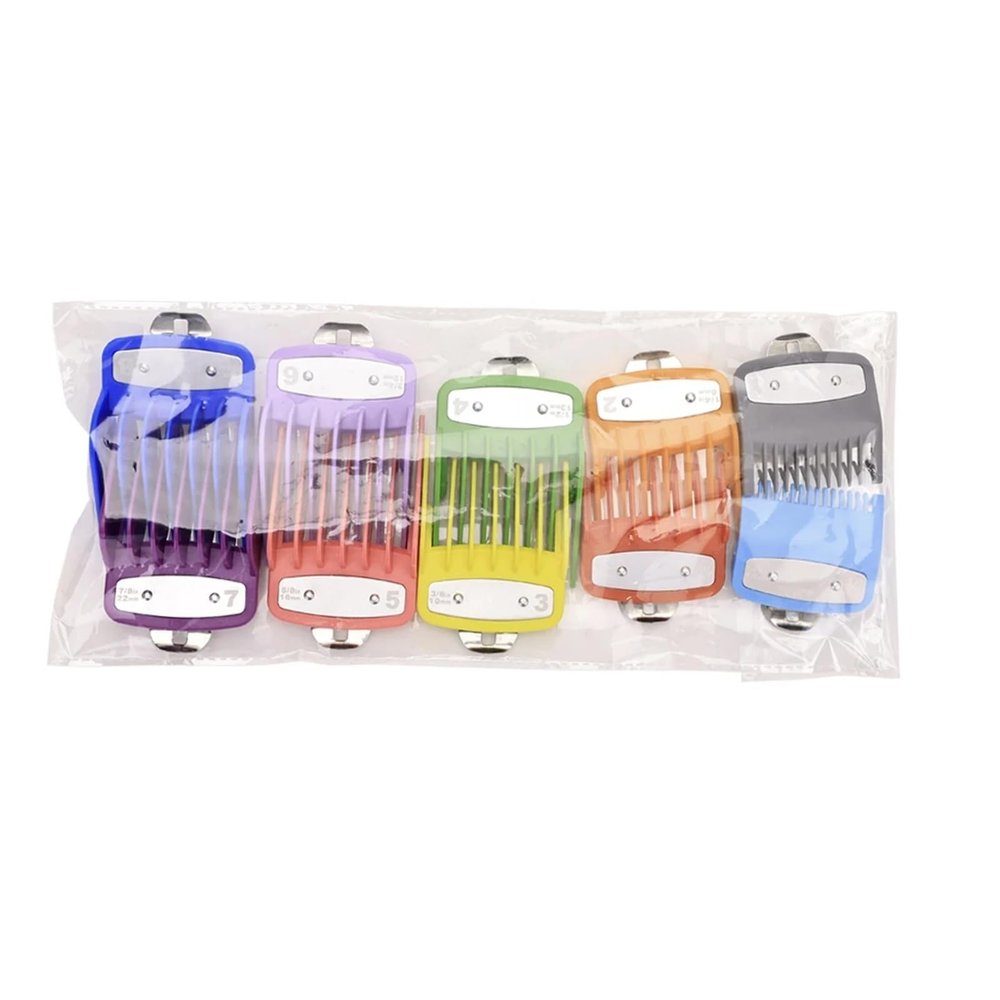10Pcs Universal Hair Clipper Guards Barber Trimmer Attachment Limit Combs Barber Accessories Replacement Set(Colours)