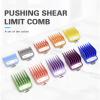 10Pcs Universal Hair Clipper Guards Barber Trimmer Attachment Limit Combs Barber Accessories Replacement Set(Colours) view 3