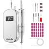 Delanie Electric Nail Drill 35000 RPM, Portable E File for Nails Professional with Belt Clip, Rechargeable Electric Nail File for Acrylic and Gel Nails, Efile Nail Machine with bits kit for Manicure view 1