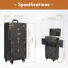 MSWEGKRE Beauty Salon Luggage Rolling Lockable Makeup Train Trolley Stylist Beauty Salon Cosmetic Luggage Travel Organizer Tool Box for Barbershops Beauty Salons view 3