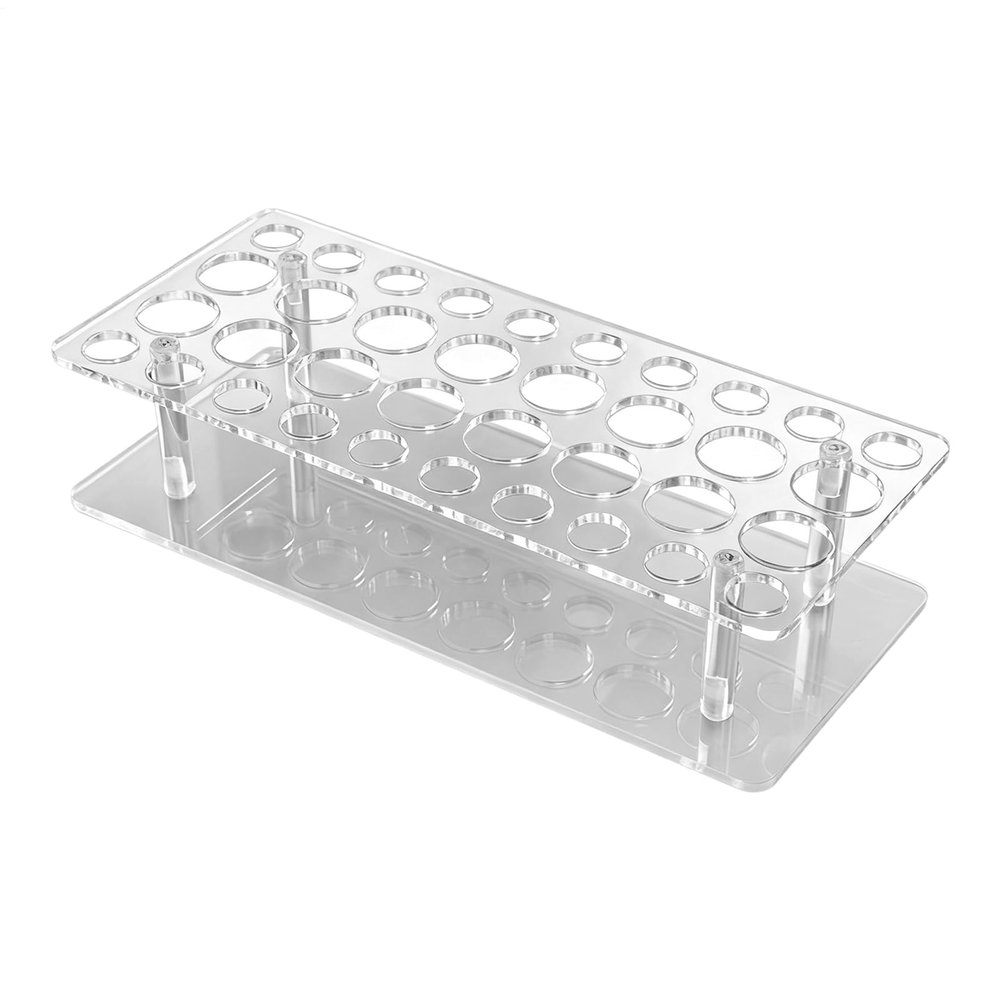 Acrylic Perfume Holder  36 Spaces Transparent Roller Bottle Organizer Stand | Stylish Cosmetic Display Rack for Vanity, Bathroom, Bedroom, Beauty Room, Home, Daily Routine Storage Decoration