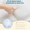 Bath Pillows for Tub with Gift Box & Laundry Bag  4D Air Mesh Bathtub Pillow with Extended Wings, Shoulder Coverage, Spine-Line Support & 6 Non-Slip Suction Cups  Relaxing Gift for Women & Mom view 4