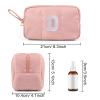 Puffy Makeup Bag for Women, Initial Cosmetic Bag, Cute Travel Toiletry Bag, Puffer Make Up Organizer Bags with Compartments, Personalized Gifts for Girlfriend Bridesmaid Teacher Graduation (Pink, D) view 3