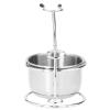 Brrnoo Shaving Bowl, Metal Shaving Stand Bowl Set with Foaming Bowl, Stainless Steel Shaving Soap Bowl for Efficient Shaving Experience view 2