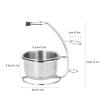 Brrnoo Shaving Bowl, Metal Shaving Stand Bowl Set with Foaming Bowl, Stainless Steel Shaving Soap Bowl for Efficient Shaving Experience view 4
