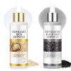 Black Rice Exfoliant and White Rice Peeling Glow Ampoule 100ml, 2 PCS White & Black Rice Facial Serum, Soft Exfoliating Face and Body Dead Skin Cells for All Skin Types view 1