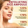 Black Rice Exfoliant and White Rice Peeling Glow Ampoule 100ml, 2 PCS White & Black Rice Facial Serum, Soft Exfoliating Face and Body Dead Skin Cells for All Skin Types view 2