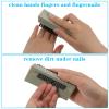 2 Pcs Nail Brush for Cleaning Fingernails Two-Sided Nail Scrub Brush to Clean Under Nails Heavy Duty Fingernail Cleaning Brushes for Remove Dirt and Dead Skin Cuticles view 3