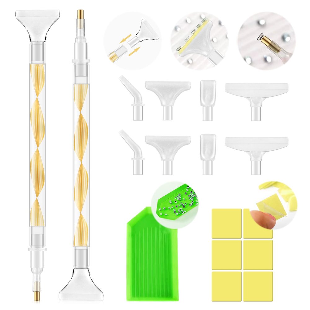 5.0 Pro Rhinestone Picker Tool Kit 16pcs, Bedazzling Pen | Diamond Art Tool