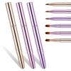 3 Pack Retractable Lip Brush for Lipstick Lip-Gloss Professional Double-ended Lip Makeup Brush Retractable-Lip Brushes Travel Lip-Makeup Brushes Set for Lipstick-Lip Gloss Eyeshadow Include Lid view 1